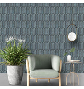 Freeze Blue Self-Adhesive Hexagon Wall Tile for Home Décor